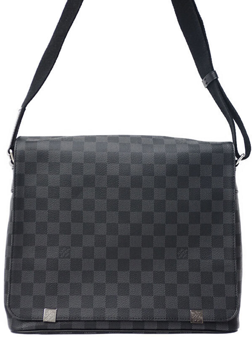 Louis Vuitton Damier Graphite Black District NM Shoulder Bag
